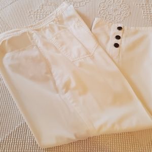 Lark Lane Ladies Capri Pants White Sz 12